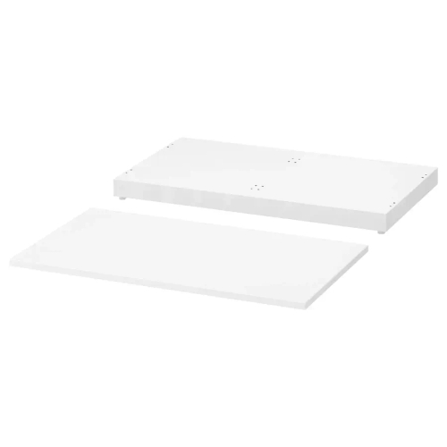 Столешница и цоколь - IKEA NORDLI/НОРДЛИ ИКЕА, 80х47х8 см, белый