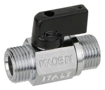 Кран шаровой мини Bugatti Kansas 810 1/2" НР/НР ручка-флажок 08100017