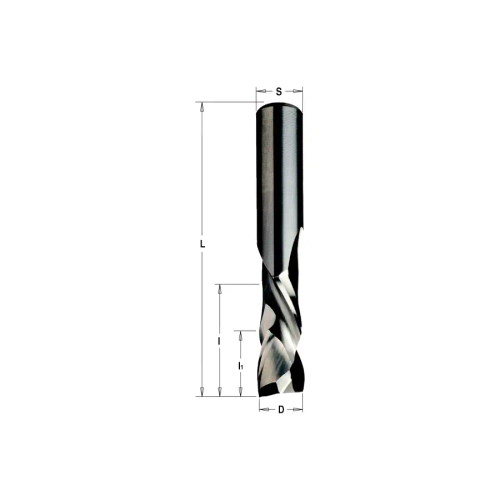 Фреза спиральная монолитная 12x52x100 Z=2+2 S=12 RH CMT 190.121.11
