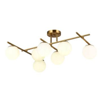 SLE1195-302-07 Светильник потолочный Латунь/Белый E14 7*40W SIERRA