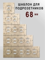 Шаблон для подрозетников 68 мм комплект шаблонов для сверления подрозетников Новый дизайн