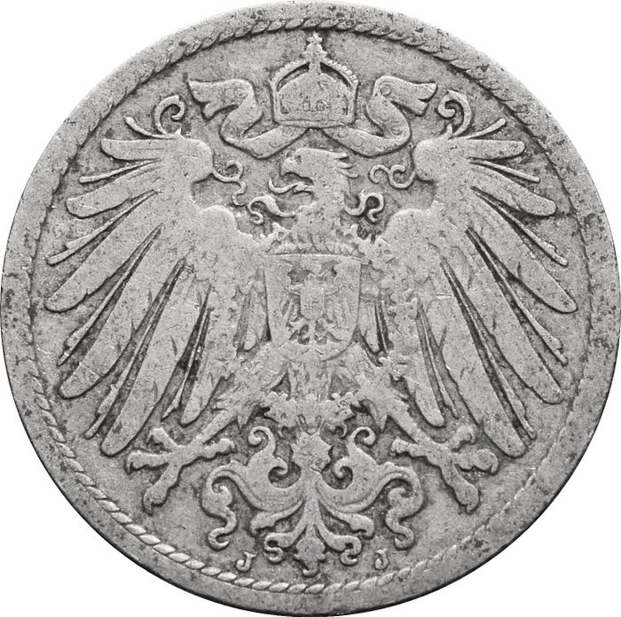 10 пфеннигов 1890-1916 Германия F-VF