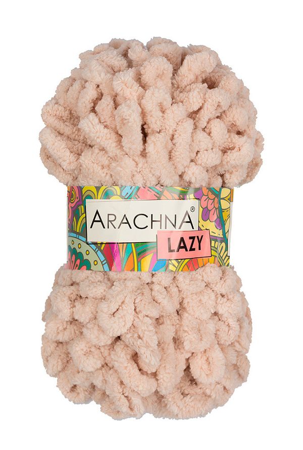 Пряжа Arachna Lazy / уп.5 мот. по 100г, 8.5м, 09 св.бежевый