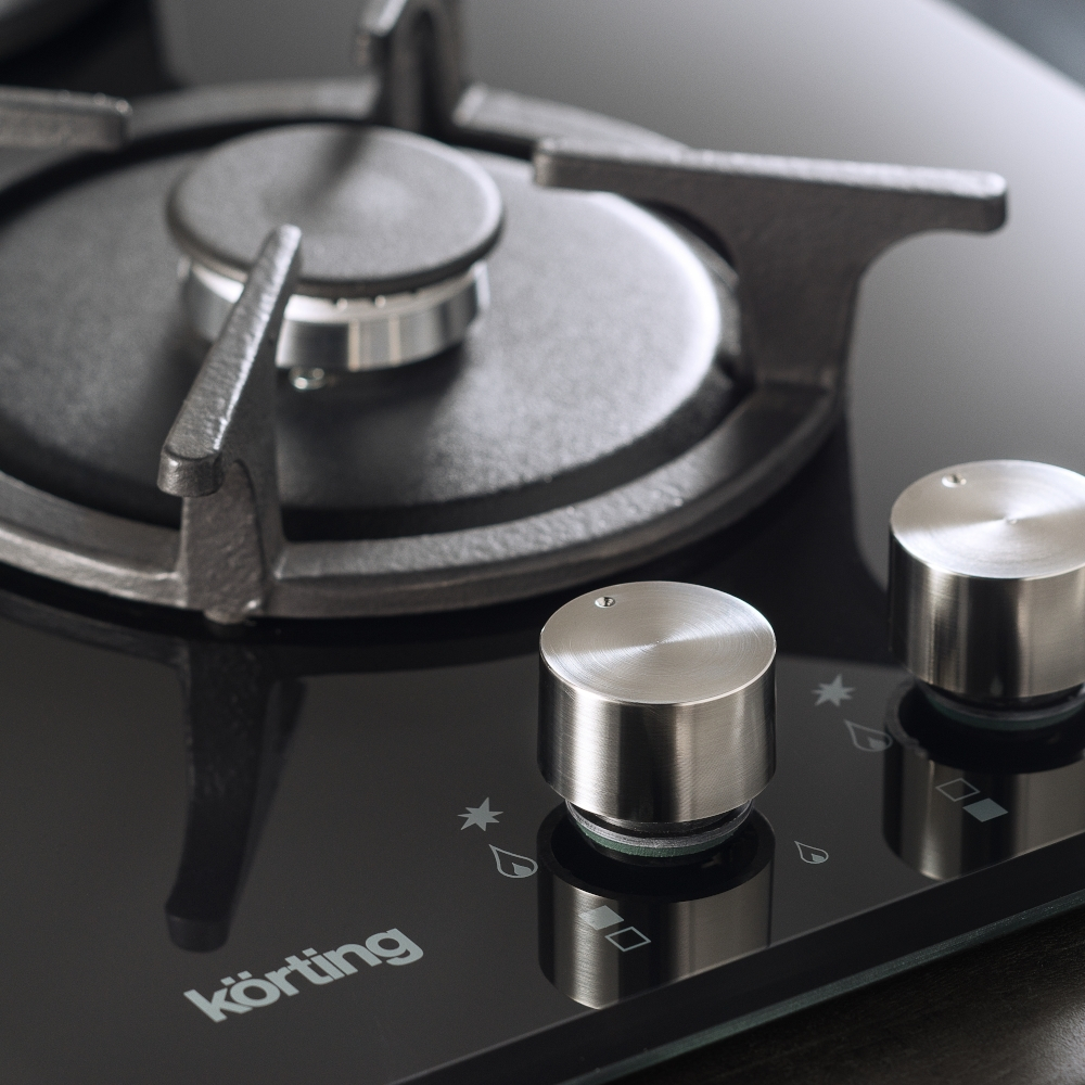 Газовая стеклянная варочная панель Korting HGG 3825 CN фото 5