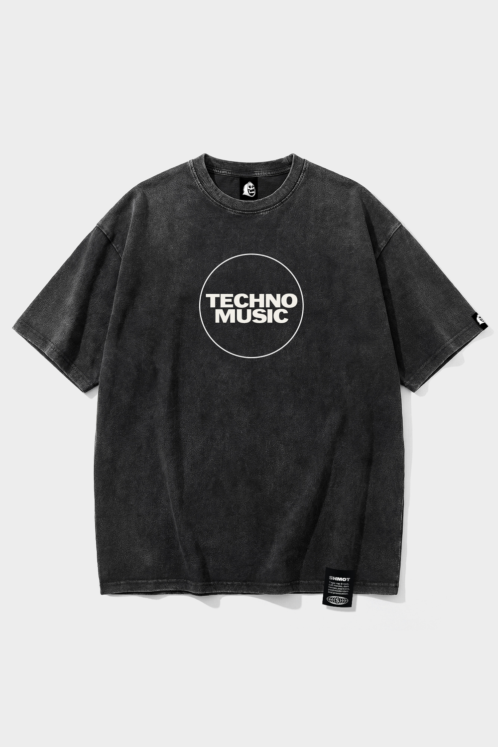 Футболка SHMOT "TECHNO" GARMENT DYE Черный