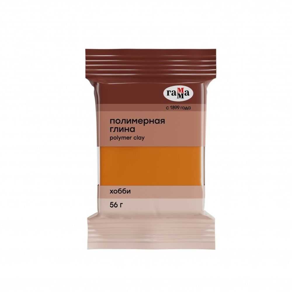 Полимерная глина Гамма, 56 гр., оранжевый, &quot;Хобби&quot;
