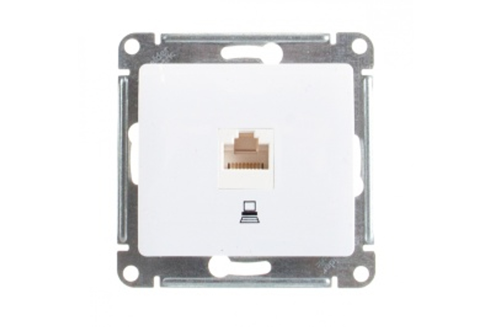 Розетка Schneider Glossa CAT5E RJ45 белая
