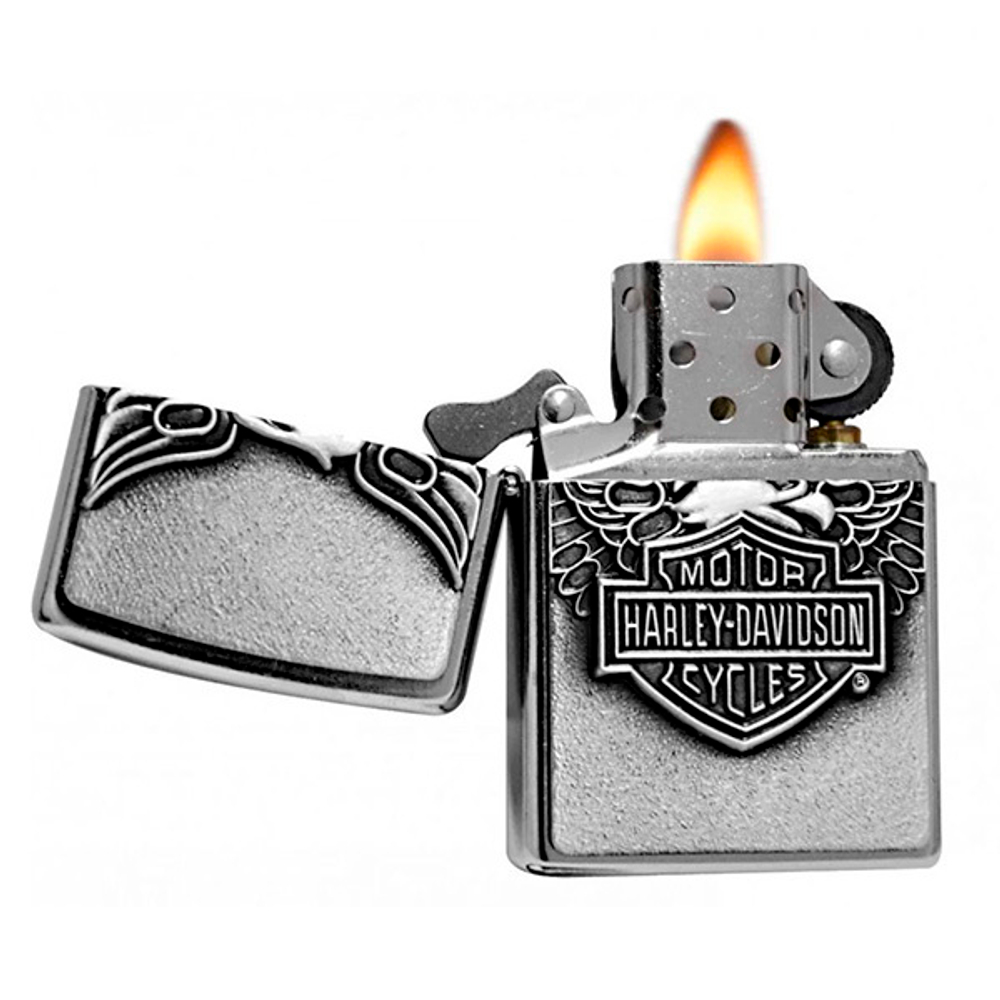 Зажигалка Zippo Harley-Davidson с покрытием Street Chrome