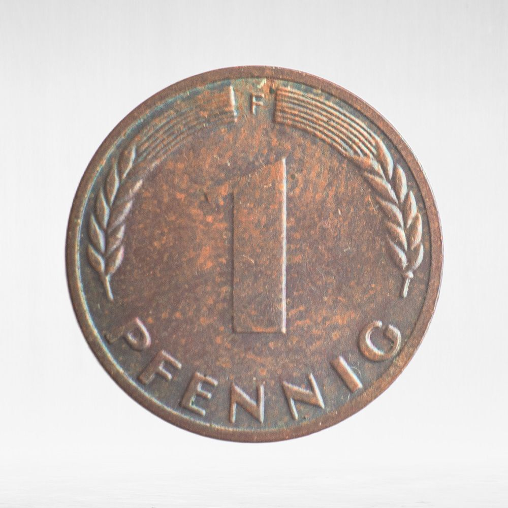 Germany, 1 Pfennig, 1969, (Stuttgart Mint - "F"), VF