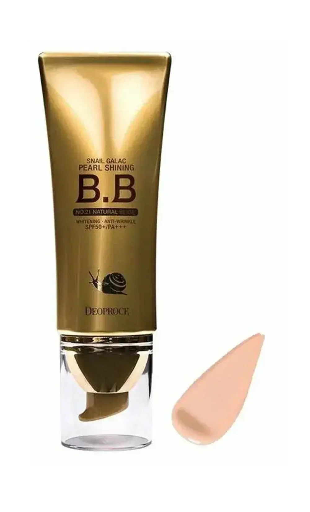 Антивозрастной BB-крем с муцином улитки DEOPROCE 21 тон