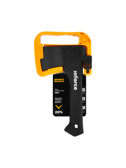 Универсальный топор с точилкой в кофре Inforce 440 г, 230 мм 06-12-23