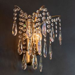 Citilux Селена CL302323 Бра хрустальное Бронза