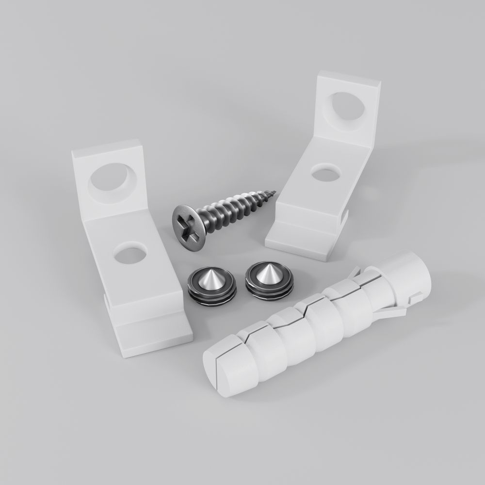 Комплект креплений для радиусного профиля с боковым свечением 2шт. Maytoni ALM-3535R-1MT