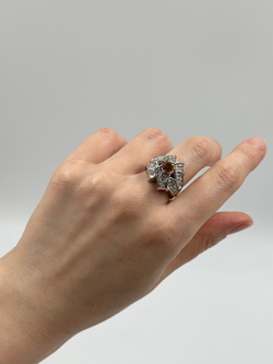 Кольцо с жёлтым кристаллом