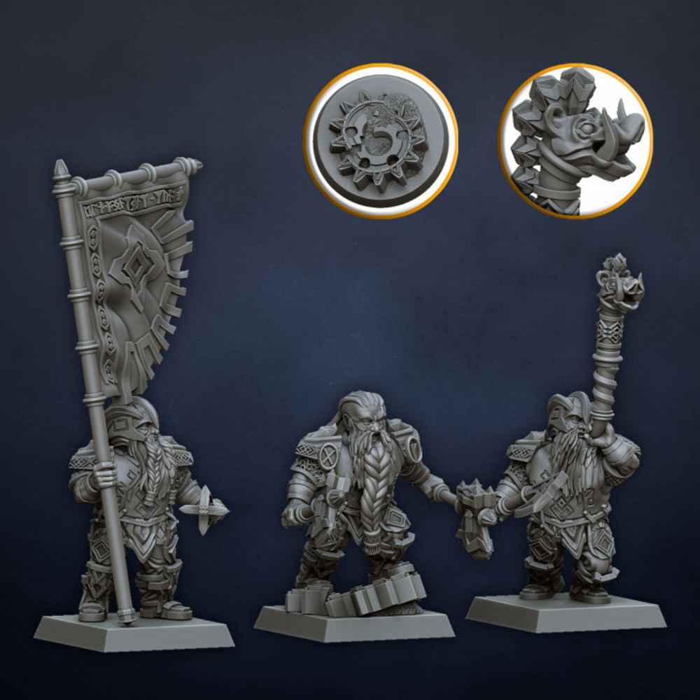 Dwarf Clan Warrior Com Group