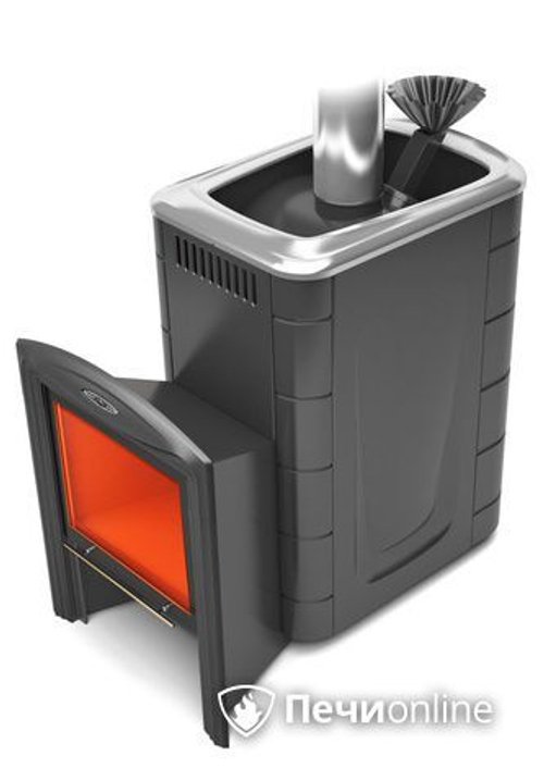 Печь для бани TMF Гейзер Супер Inox Витра ЗК антрацит