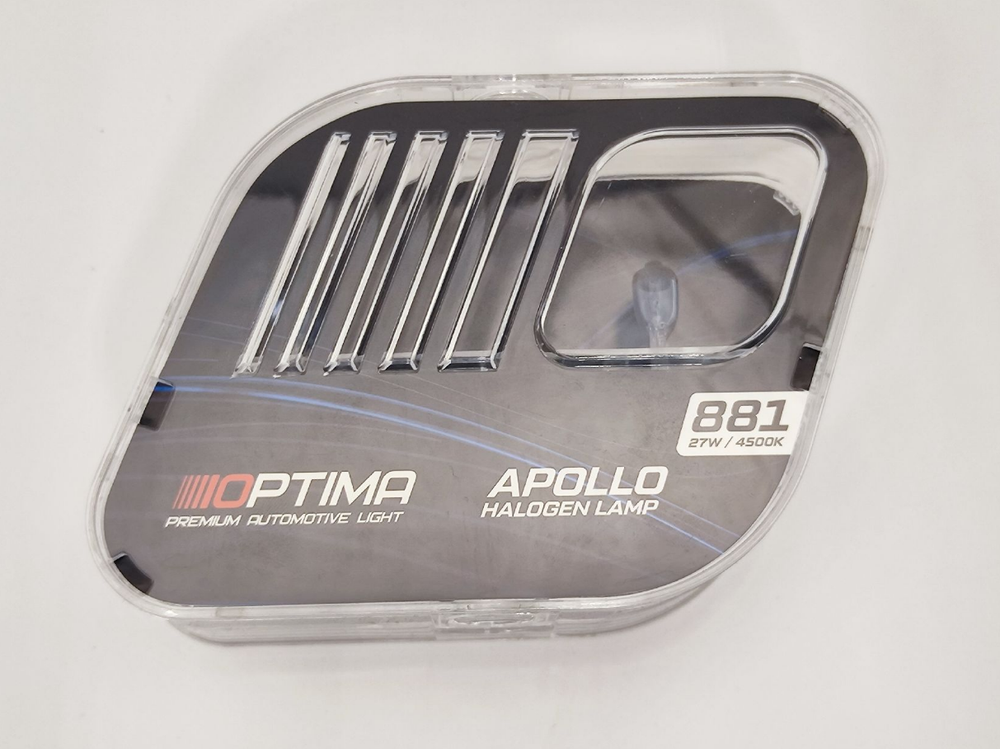 Галогенные лампы Optima Apollo H27/881 White 4500K, комплект 2 лампы