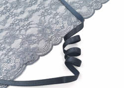 _Бретелечная резинка, без фестонов, с блеском, 10мм, графит, (Артикул: BR740/10-169), м