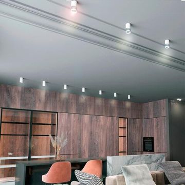 370730 OVER NT21 422 белый Светильник накладной IP20 GU10 9W 235V ELINA