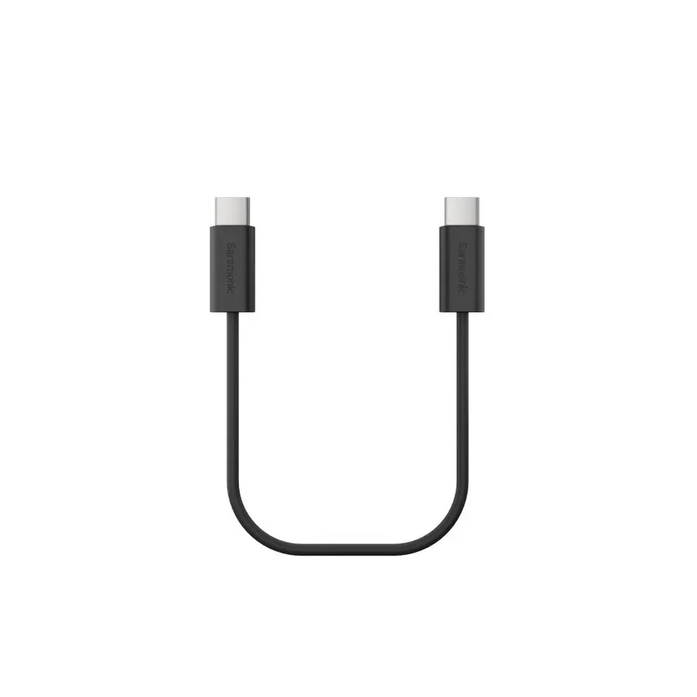 Радиосистема Saramonic Ultra 03 (TX+TX+RX) 2,4Гц приемник + 2 передатчика в зарядном кейсе + 2 петличных микрофона, 3,5мм/USB-C/Lightning, микрофон петличка для блогера, стрима, интервью, цвет черный