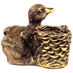 Держатель для зубочисток Уточка Ханни Бронза