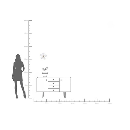 Панно Орхидея белая 25 см