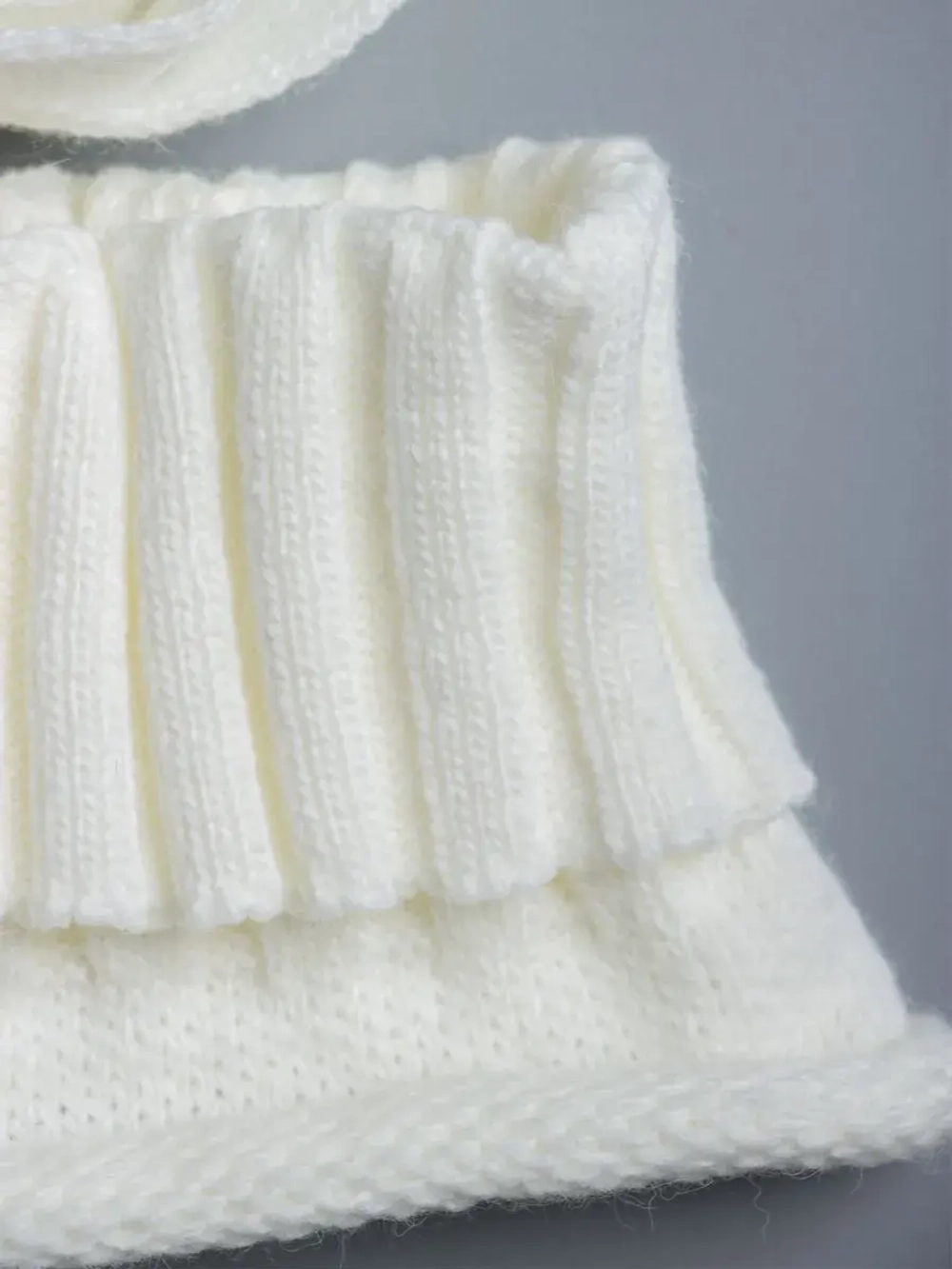 Зимняя шапка для девочки и снуд