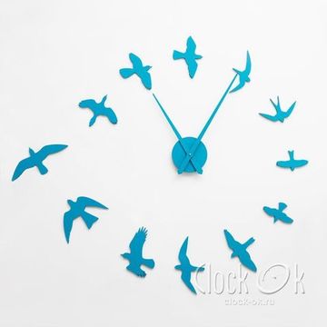 Настенные 3D часы "Птицы"