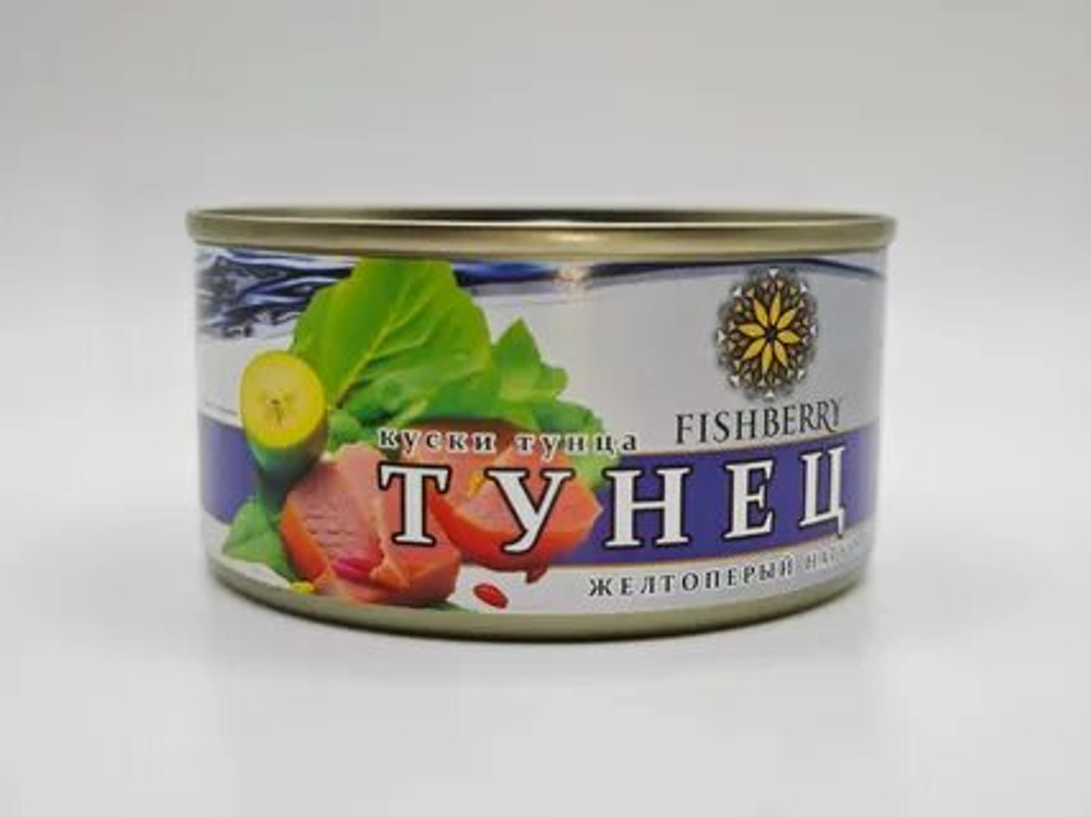 РК Тунец натур.кусковой 185гр*24 FISHBERRY