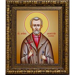 Димитрий Волков святой мученик. Икона на холсте.