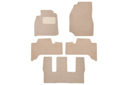 Коврики в салон для TOYOTA Land Cruiser 100 АКПП 1998-2002, 2002-2005, 2005-2007, внедорожник , 5 шт. (текстиль, бежевые) KLEVER04480622112KH