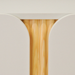 Тумба под телевизор, 160х40х55, Ола, напольная, в прихожую, белый / сосна, Dipriz