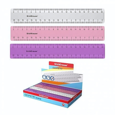 Линейка пластик 20см. Candy, ассорт. (ErichKrause)