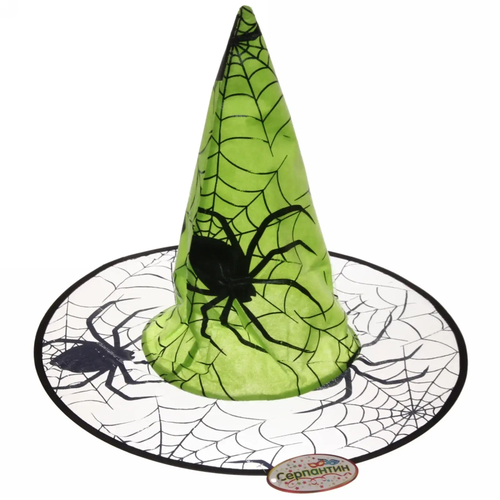 Шляпа карнавальная «Колдунья Паук» 32 см, d-38 см, розовый