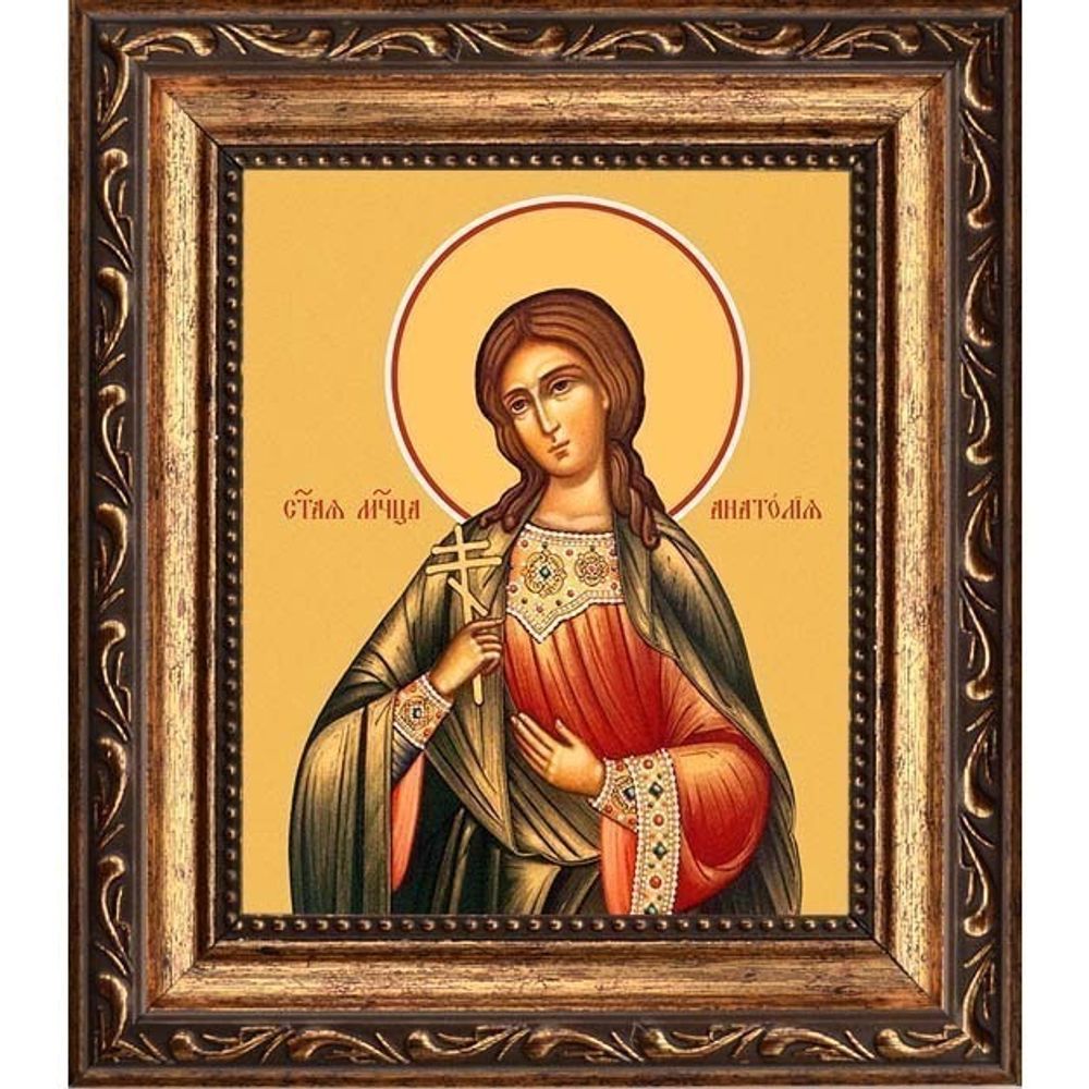 Анатолия Римская мученица. Икона на холсте.