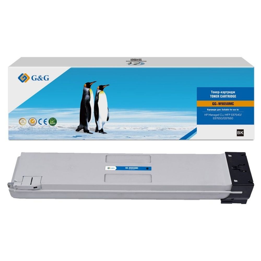 Картридж G&amp;G для HP Managed CLJ E87640, E87650, E87660, (54 500 стр.), черный (аналог W9050MC)