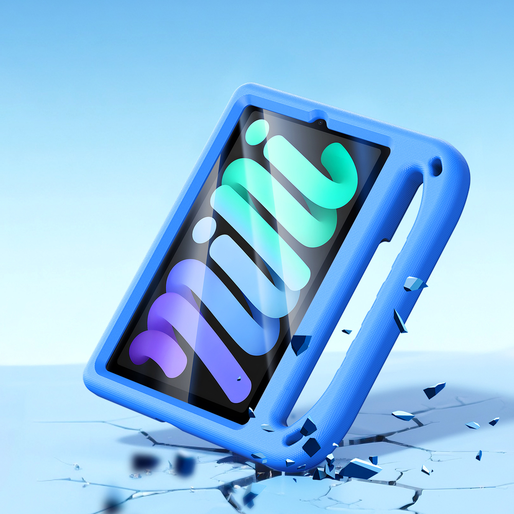 Детский чехол синего цвета на планшет iPad Mini 6 и iPad Mini 7 от Dux Ducis, серия Puff Series Case