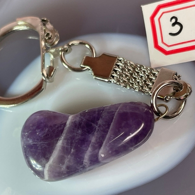 30196 Аметист Брелок галтовка