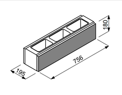 Блок заборный, коллекция Joniec GORC PEAK