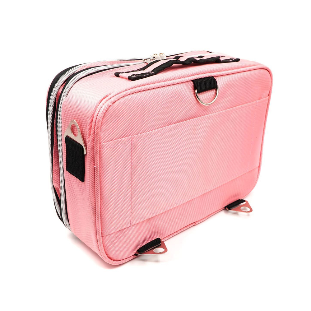 Кейс для мастера средний с зеркалом (35*24*12,5) голубой