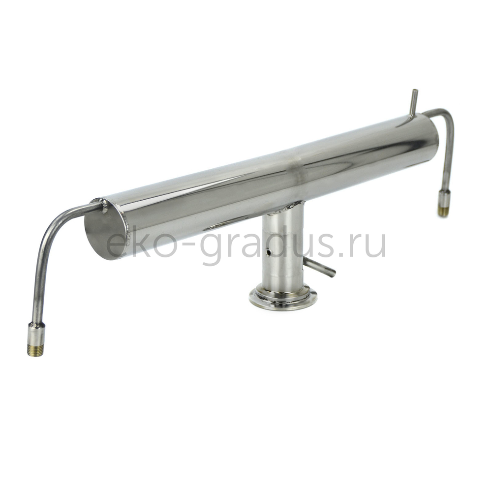 Холодильник димрота горизонтальный с узлом отбора, кламп 2 дюйма