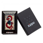 Зажигалка Zippo Dragon Ace Design с покрытием Black Matte
