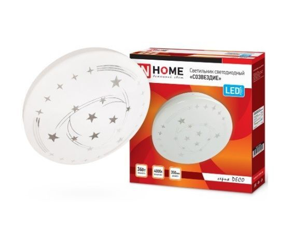 ASD/InHome светильник светодиодный декоративный 36W(2340lm) 4000K 4K 350x55 IP40 DECO ДАЙМОНД