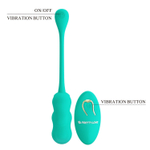 Зеленое виброяйцо Leshy с пультом ДУ (Цвет: зеленый)