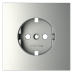 Накладка для розетки с заземлением, S70 (сталь)