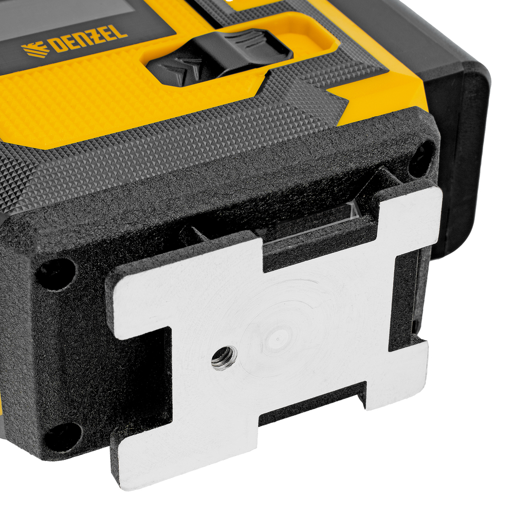 Лазерный уровень мультипризменный DLV-360-4C, 30 м, зеленый луч, Li-Ion 2,4 Aч, кейс// Denzel