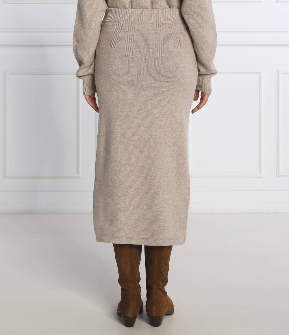 хлопковая юбка maisie Ba&amp;sh - бежевый(1H22MAIS)