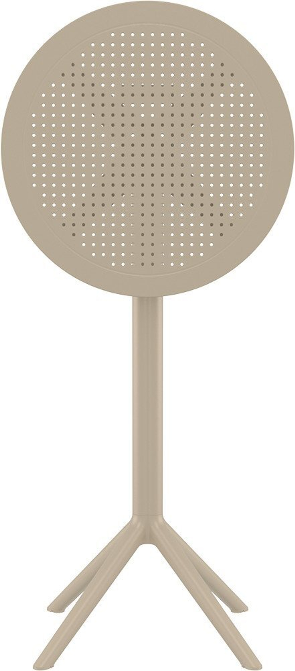 Стол пластиковый барный складной Siesta Contract Sky Folding Bar Table 60, бежевый