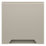 Накладка для розетки с заземлением, защитными шторками и крышкой, S70 (кашемир)
