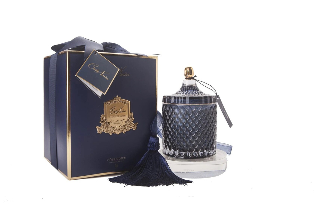 Свеча ароматическая Grand Navy Art Deco Свеча Cote Noire Синий / Золотой